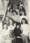 Laura Ashley girls, with Gwlithyn bottom left, 1960s.